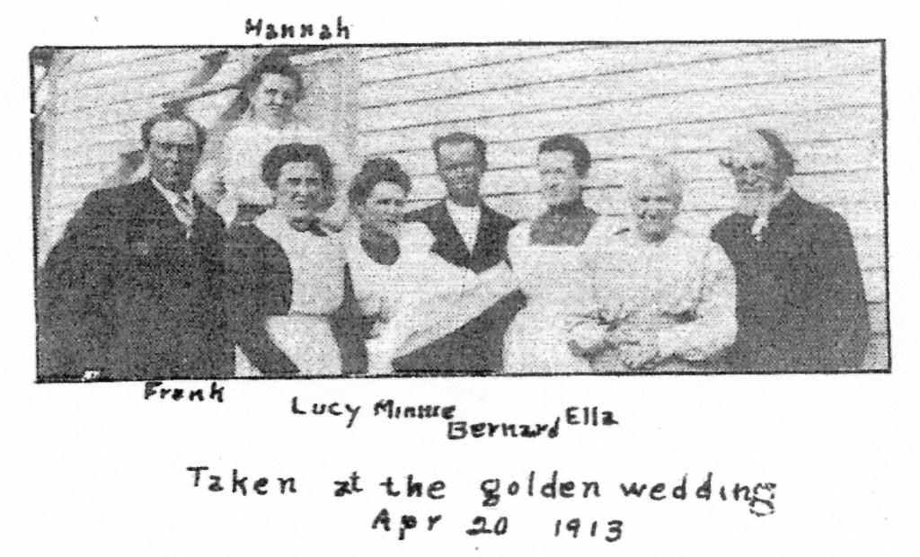 Hannah and Thomas Golden Wedding Anniversary 1913 (Hannah & Thomas Far Right)